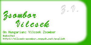 zsombor vilcsek business card